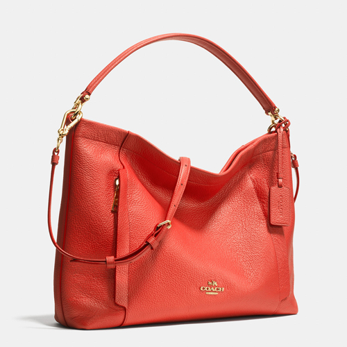 Coach Outlet Scout Hobo In Pebble Leather